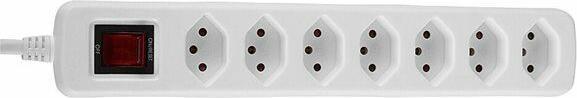 Image du produit Lindy Bloc d'alimentation avec interrupteur, CH (7 x, Type 13, 1.40 m)