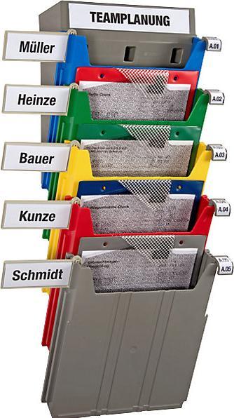 Actual product image Eichner BIG wall-mounted sorting system, for format A4, filling height 34 mm, grey (A4 portrait)