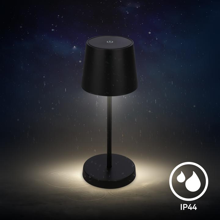 Actual product image Briloner Battery LED table lamp, black, 1xLED module/2.6W (150 lm)