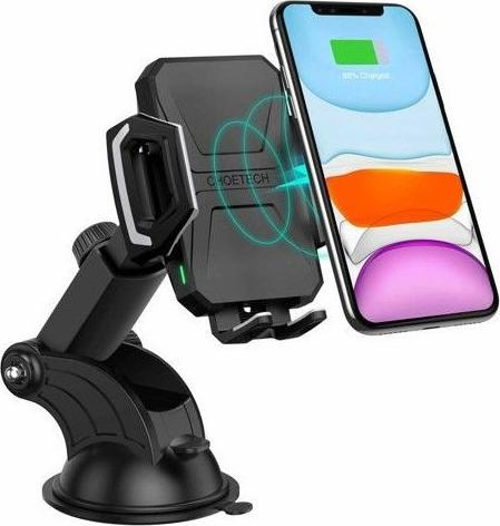 Actual product image Choetech Car Wireless Charger qi 15W Car Holder for dashboard windshield (15 W)