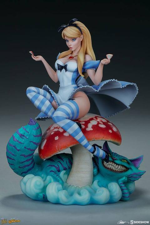 Actual product image Sideshow Fairytale Fantasies Collection "Alice in Wonderland" Statue