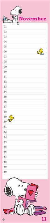 Image du produit Calendrier d'anniversaire Peanuts (11 x 49 cm, Couverture rigide, Allemand)