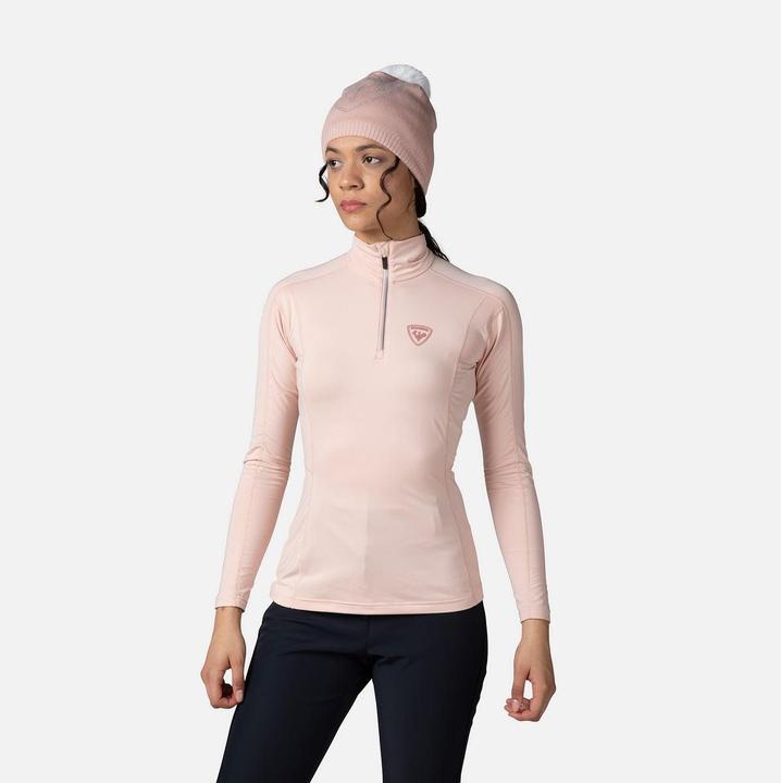 Actual product image Rossignol W Classique 1/2 Zip Powder Pink (S)