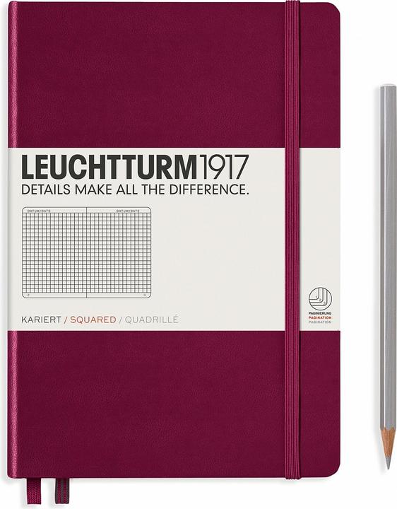 Produktbild Leuchtturm1917 Notizbuch (A5, Kariert, Harter Einband)