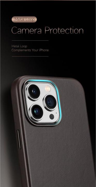 Actual product image Dux Ducis Naples Series Genuine Leather Case (Apple iPhone 14 Pro)