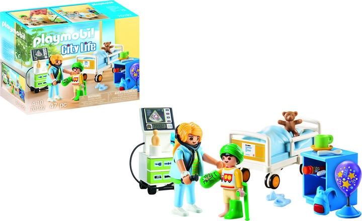 Image du produit Playmobil Chambre d'hôpital pour enfants (70192, Playmobil City Life)