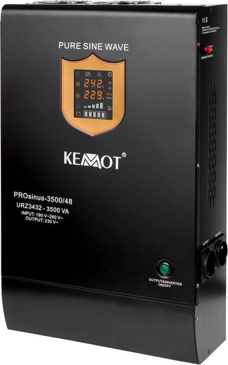 Kemo Unterbrechungsfreie Stromversorgung KEMOT PROsinus-3500/48 Wandler mit reiner Sinuswelle und Ladefun