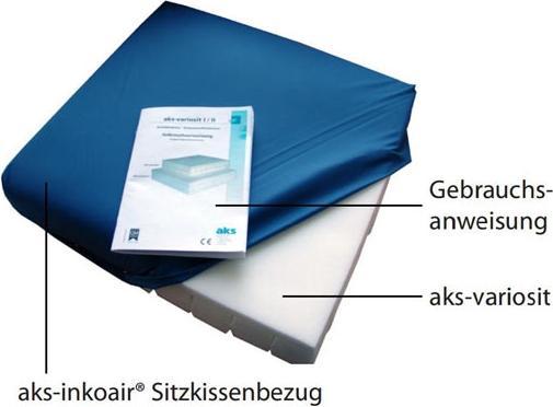 Image du produit AKS Zielonka Coussin aks-variosit avec housse inko-air 50 x 45 x 8 cm