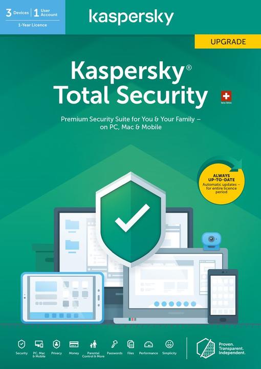 Actual product image Kaspersky Total Security Update (3 User, 12 months)
