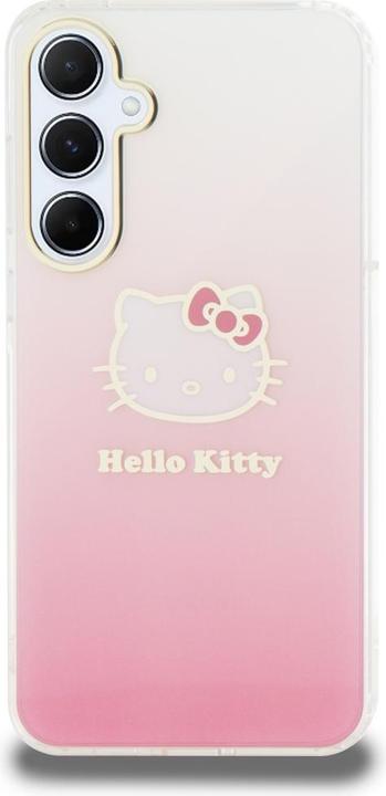 Actual product image Hello Kitty HKHCSA55HDGKEP A55 A556 różowy/pink hardcase IML Gradient Electrop Kitty Head (Samsung Galaxy A55)