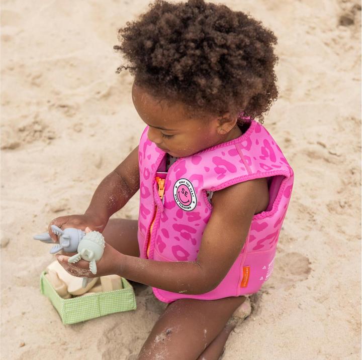 Actual product image Swim Essentials Lifejacket 4-6 years Leopard Pink (One size, 18-30 kg)
