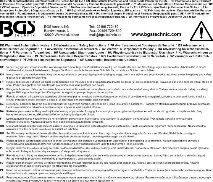 Produktbild BGS Haken-Satz zur Demontage von Mercedes-Benz-Armaturentafeln 2-tlg. (Türgarnitur)