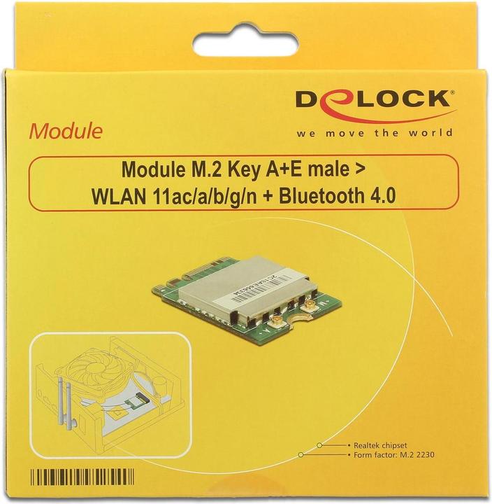 Produktbild Delock WLAN-AC M.2 Modul Key A+E (M.2 A Key)