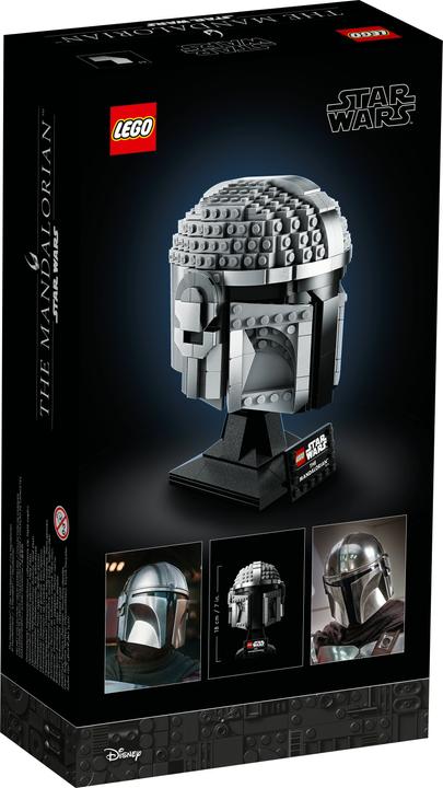Actual product image LEGO Mandalorian helmet (75328, LEGO Star Wars)