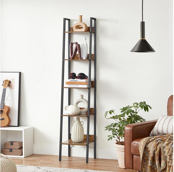 Produktbild Vasagle Bücherregal braun, schwarz 33,8 x 30,0 x 170,0 cm