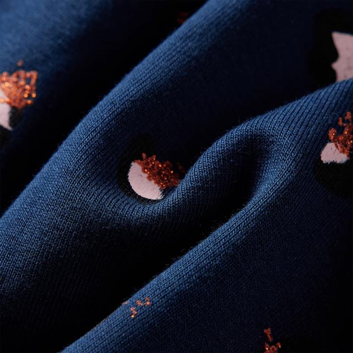 Immagine prodotto VidaXL Abito da bambino con maniche lunghe blu navy 140,Materiale: 95 (140)