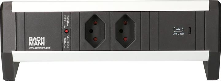 Actual product image Bachmann Desk socket strip DESK 1, 2x T13, 1x USB C (2 x, Type 13, USB-A, USB-C)
