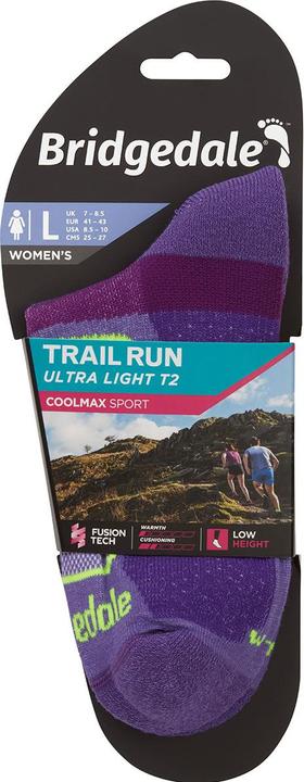 Actual product image Bridgedale Ultralight T2 Coolmax® Sport Low (35, 36, 37)