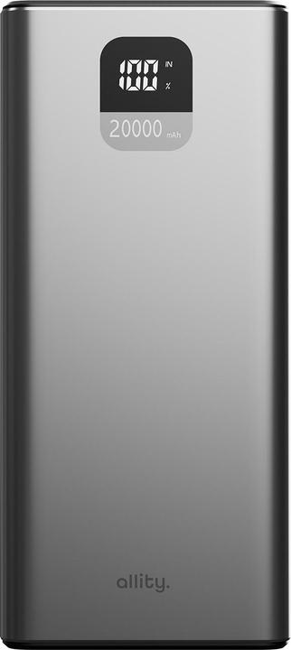 Actual product image Allity power bank APB-100 PD QC 22.5W 20000 mAh gray (20000 mAh, 22.50 W)