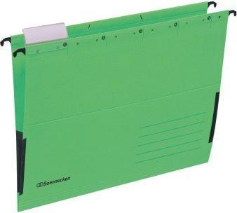 Produktbild Soennecken Hängetaschen grün A4 Leinenfrösche 220g Recyclingkarton 25 St./Pack. (A4, 1 x)