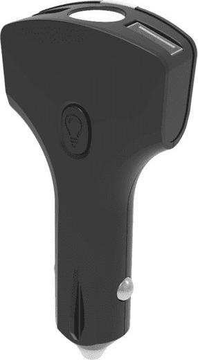 Image du produit Ledwood Chargeur Auto Qc 2 USB Coupe-Ceinture Brise-Vitre Lampe-Sos