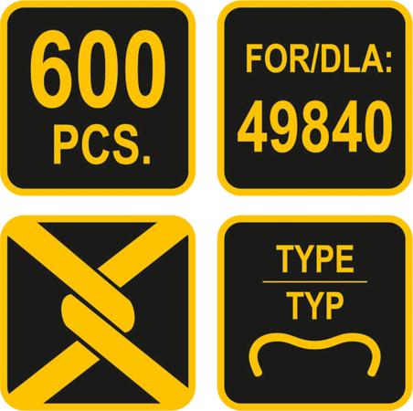 Image du produit Vorel Agrafes pour pince de fixation de fil 600 pcs. (600 x)