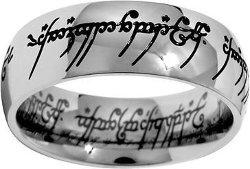 Actual product image Silvego Steel Ring of Power from Lord of the Rings movie RRC2010 - Circuit: 68 mm (68)