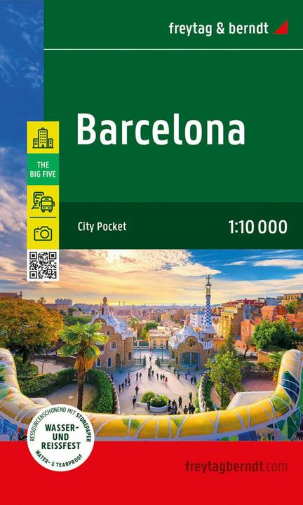 Immagine prodotto Barcellona, mappa della città 1:10.000, freytag & berndt