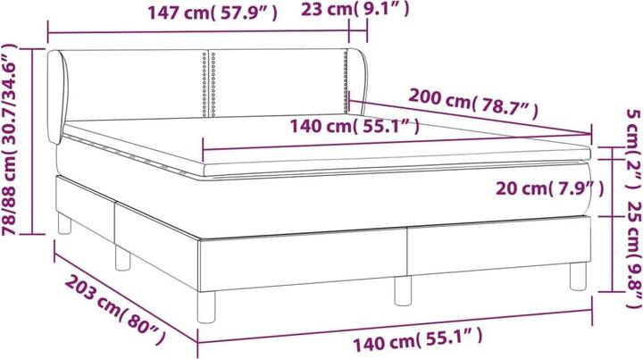 Produktbild VidaXL Stoddard (140 x 200 cm)