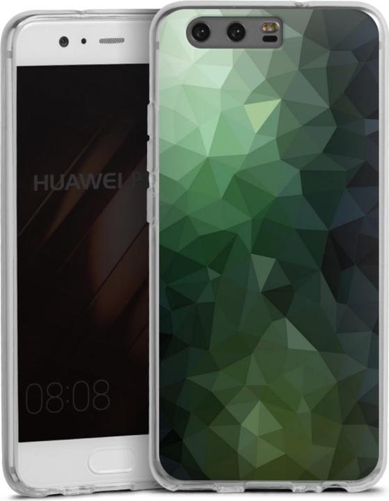 Actual product image DeinDesign Silikon Hülle für Huawei P10 Handyhülle Case Smartphone Schutzhülle Geometric Mosaik Tarnmuster (Huawei P10)