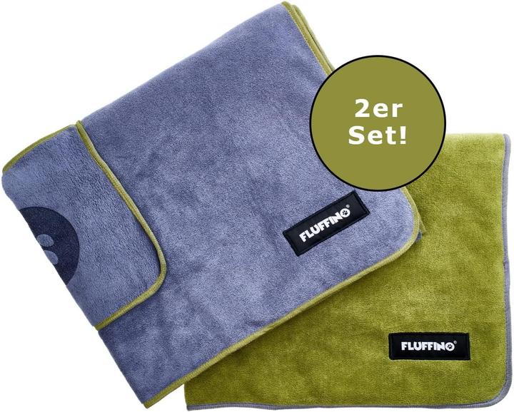 Produktbild Fluffino 2er-Set-Hundehandtuch (L, Hundemantel)