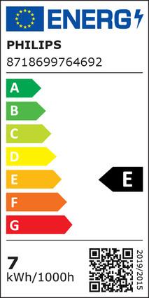 Energie-Label Philips Lampe (E27, 7 W, 806 lm, 1 x, E)