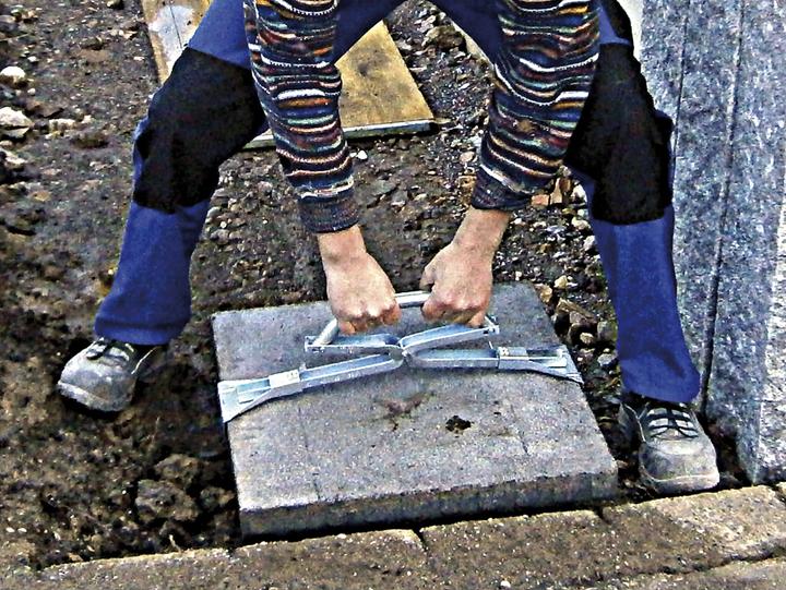 Actual product image HP Autozubehör Plate lifter Gripping range 300-500 mm Load capacity 40 kg Own weight 1 kg, galvanised
