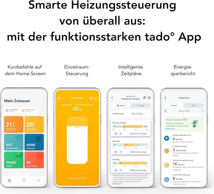 Actual product image tado° Smartes Heizkörperthermostat Starter Kit X