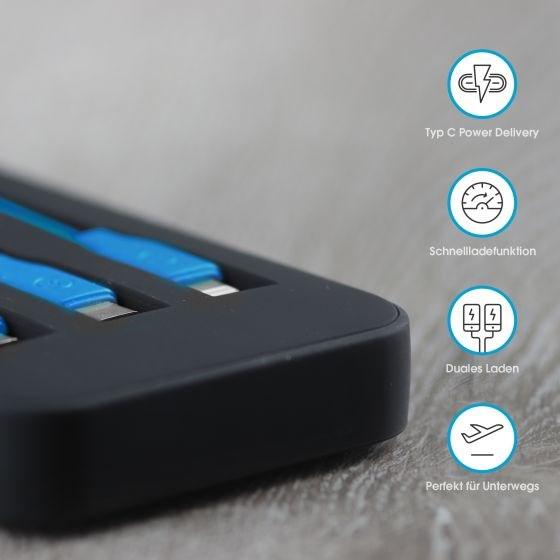 Immagine prodotto Xlayer Powerbank Plus AllinOne (10000 mAh, 18 W, 37 Wh)