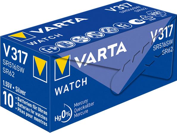 Produktbild Varta Knopfzelle V317 (1 Stk., SR62, 10.50 mAh)