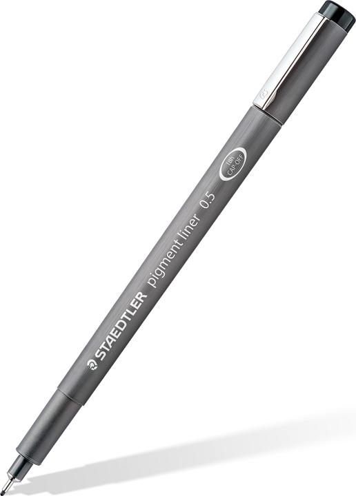 Actual product image Staedtler pigment liner 308 Fineliner (Orange, Yellow, Light brown, Fuchsia, Violet, Green, Blue, Grey, Red, Light green, Brown, Light blue, 12 x)