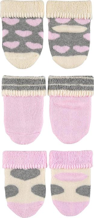 Image du produit Sterntaler Lot de 3 chaussettes Coeurs Rose One Size (Taille unique)