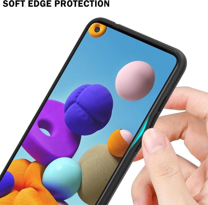 Actual product image Cadorabo TPU Striped Glass Cover (Samsung Galaxy A21s)