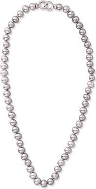Actual product image JVD Necklace With Gray Freshwater Pearls