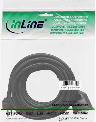 Actual product image InLine Protective contact extension ST / BU (10 m, CEE 7/3)