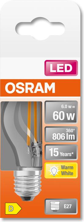 Produktbild Osram Led Retrofit Classic P (E27, 60 W, 806 lm, 1 x, D)