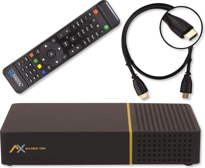 Easyfind SAT-Receiver AX Multibox Twin 4K UHD E2 Linux Twin mit PVR