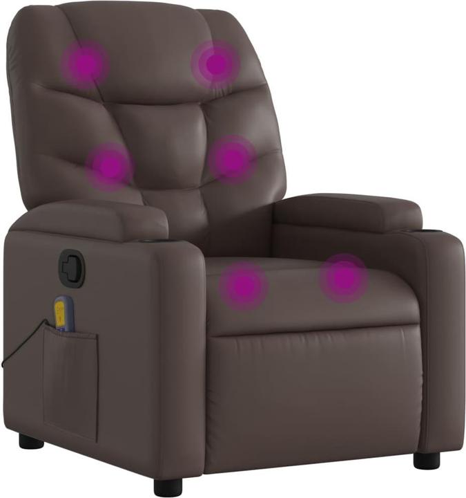 Immagine prodotto VidaXL Sedia da massaggio in similpelle marrone,Colore: Marrone,Materiale