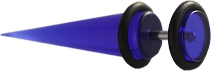 Actual product image Star Piercing Fake expander dark blue transparent (without brass, Acrylic)