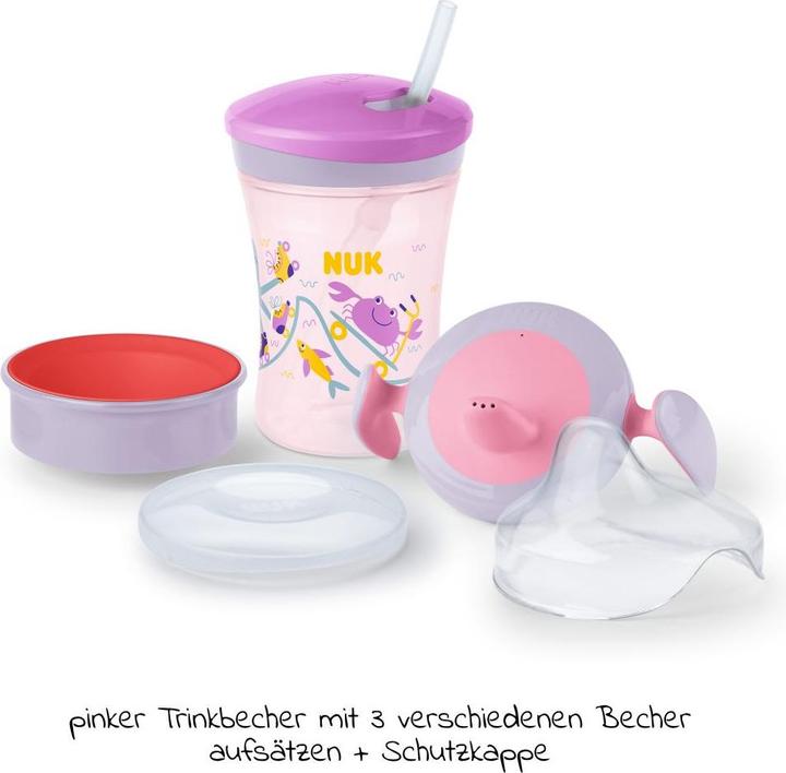 Actual product image NUK Drinking set with different drinking attachments