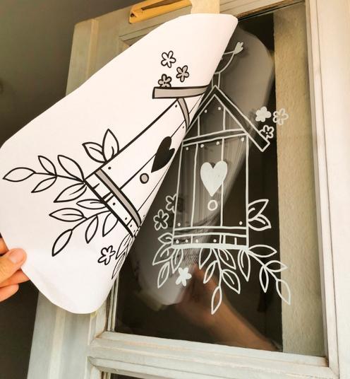 Produktbild Vorlagenmappe Fensterdeko mit dem Kreidemarker - Frühling & Sommer (Deutsch, Olya Kamieshkova, 2023)