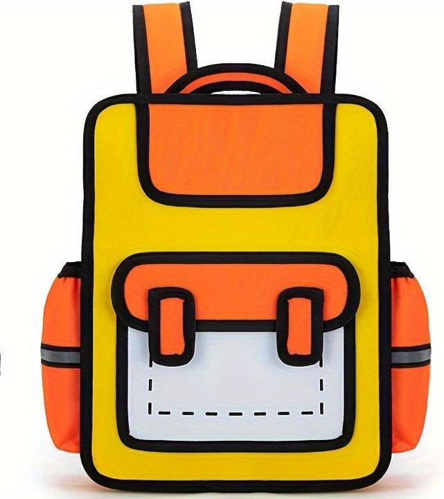 Actual product image Only-Bags.Store New cute cartoon anime backpack, unique satchel for students