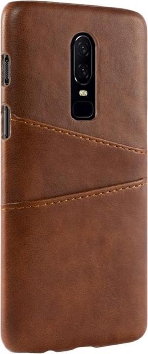 Produktbild Screenguard OnePlus 6T CardCaddy Leder Backcase mit Kartenfächern (OnePlus 6T)