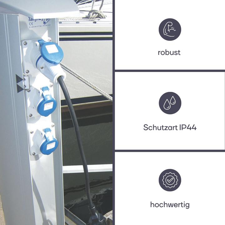Image du produit Perel CABLE - SCHUKO-STECKER VERS CEE-KUPLUNG - 3 m (3 m)